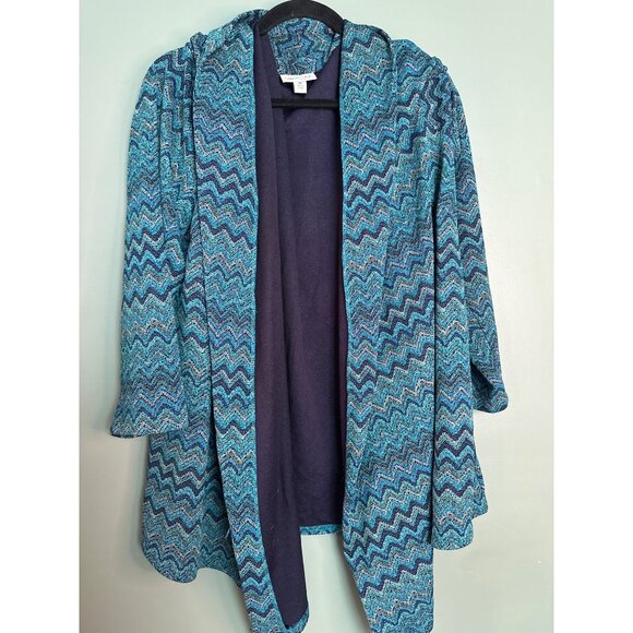 Coldwater Women’s 2X Open Cardigan Sweater Cozy Old Money Preppy Fall Classic - Picture 1 of 7